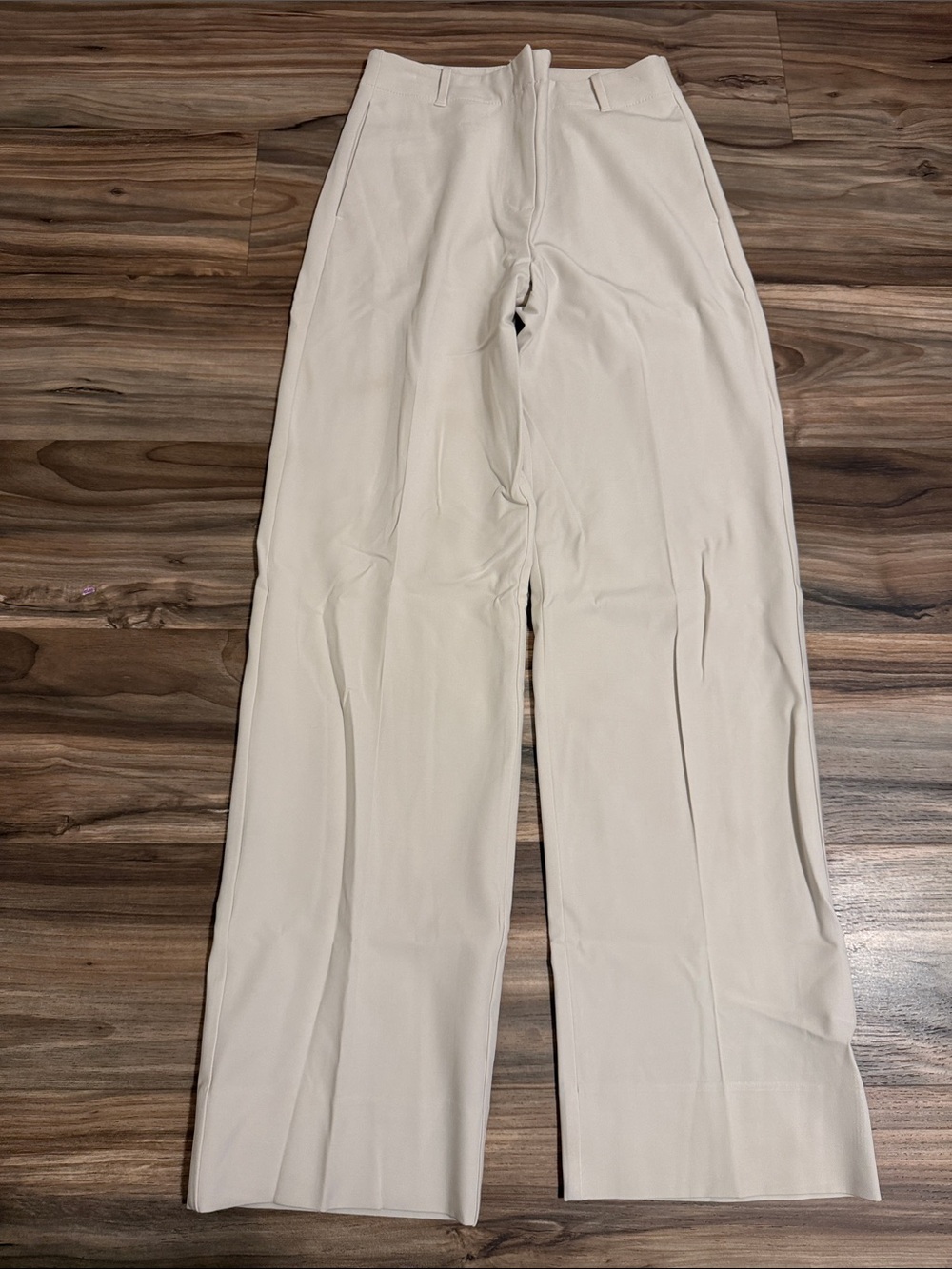 Banana Republic Beige Stretch Straight Fit Trousers Womens 4L Tall Dress Pants